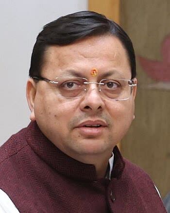 Photograph of Pushkar Singh Dhami